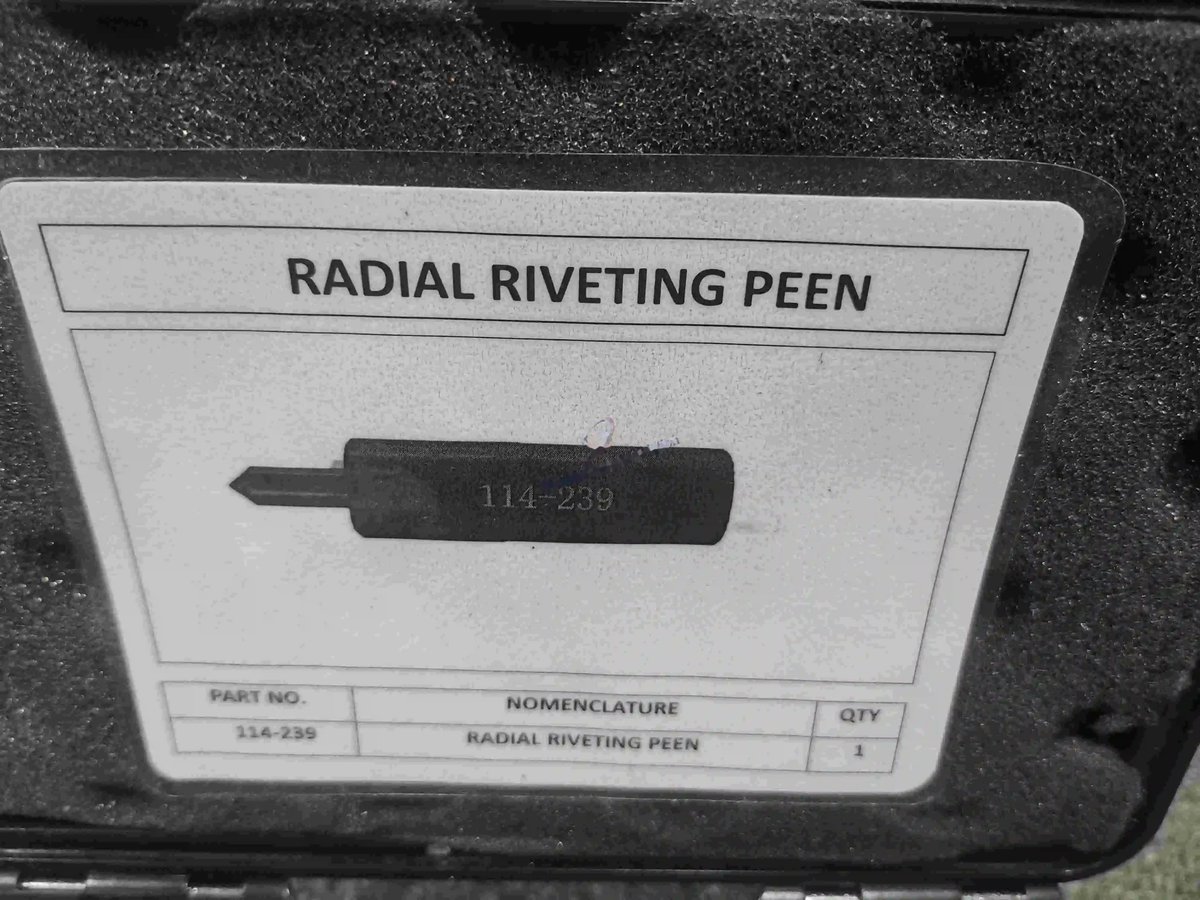 Radial riveting peen — P/N 114-239 — image 1