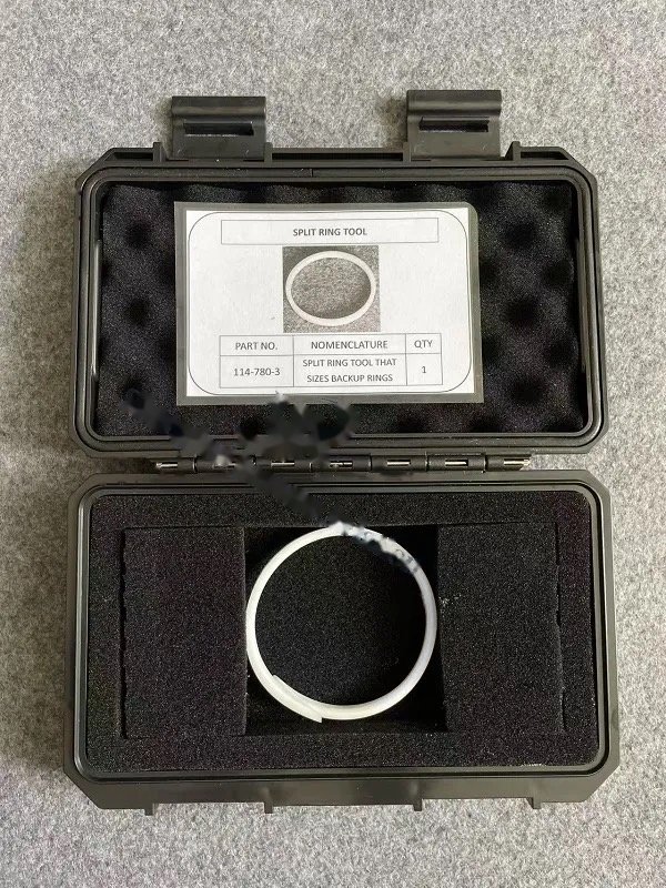Split ring tool that sizes backup rings — P/N 114-780-3 — image 1