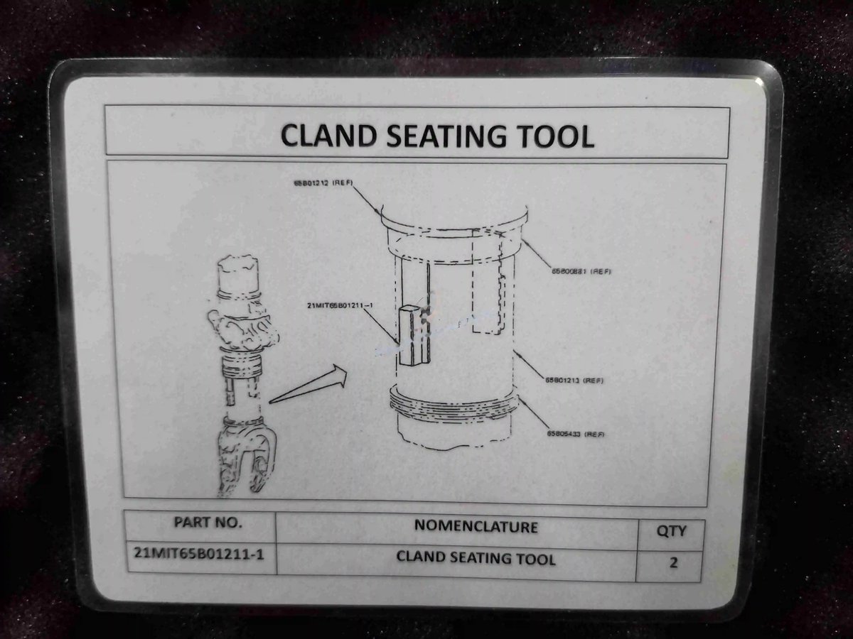 Gland seating tool blg,wlg,nlg — P/N 21MIT65B01211-1 — image 1