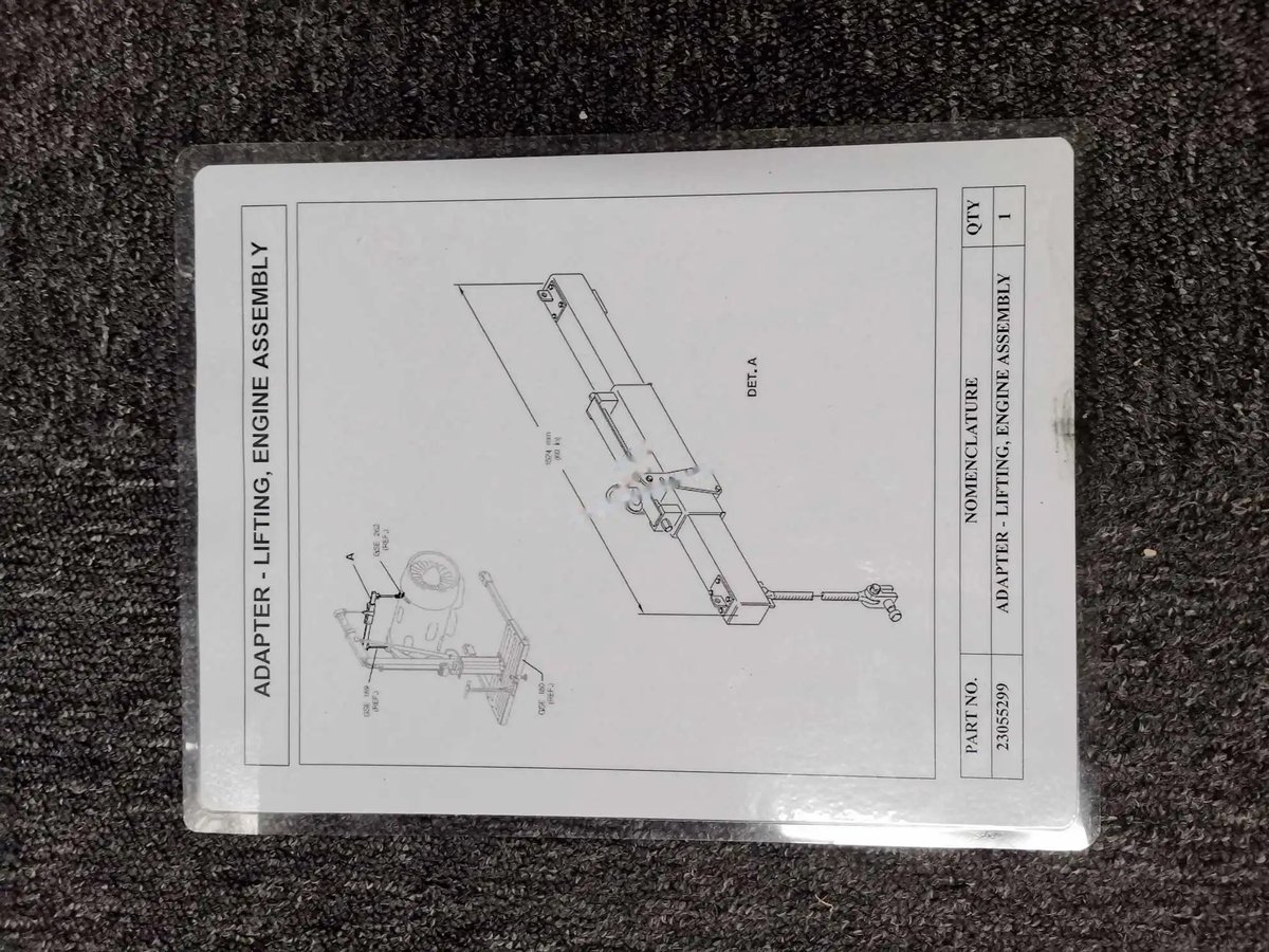 Adapter,lifting,engine assembly — P/N 23055299 — image 1