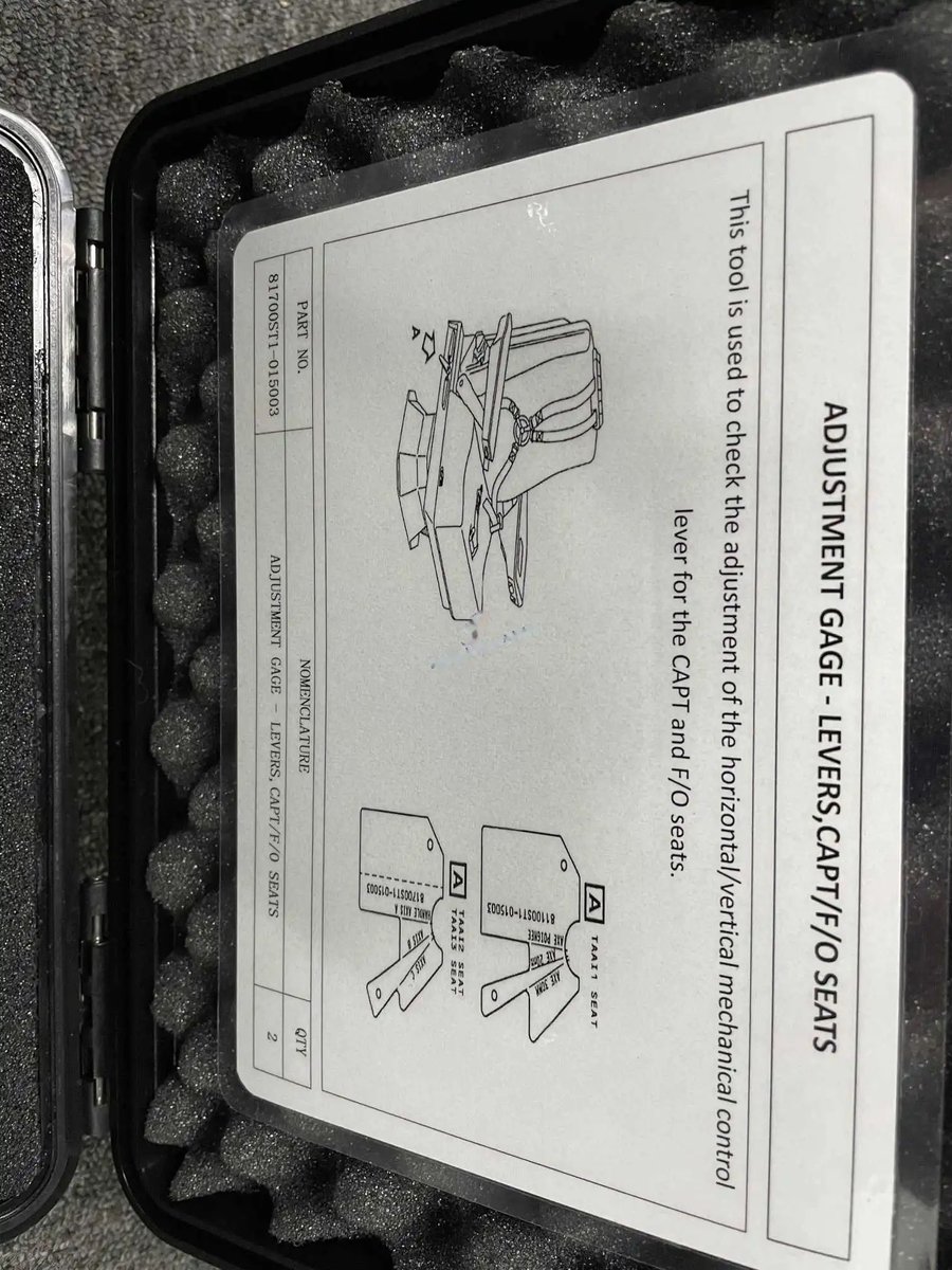 This tool is used to check the adjustment of the horizontal/vertical mechanical control — P/N 81700ST1-015003 — image 1