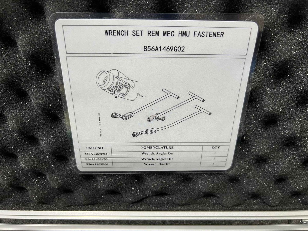 Wrench set, run on-off, fuel pump nuts (sm) — P/N 856A1469 — image 1