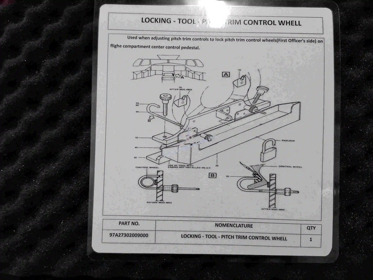 Locking tool - pitch trim — P/N 97A27302009000 — image 1