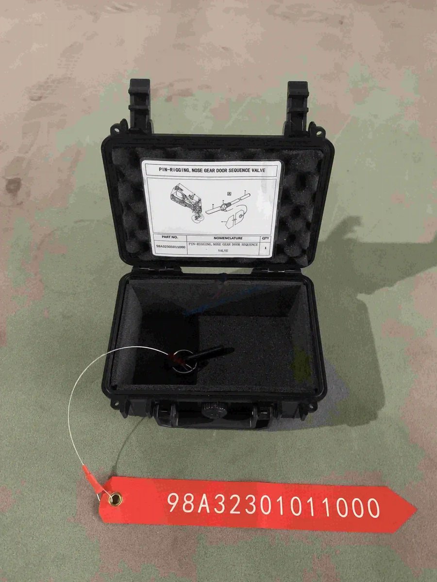 Pin-rigging, nose gear door sequence valve — P/N 98A32301011000 — image 1