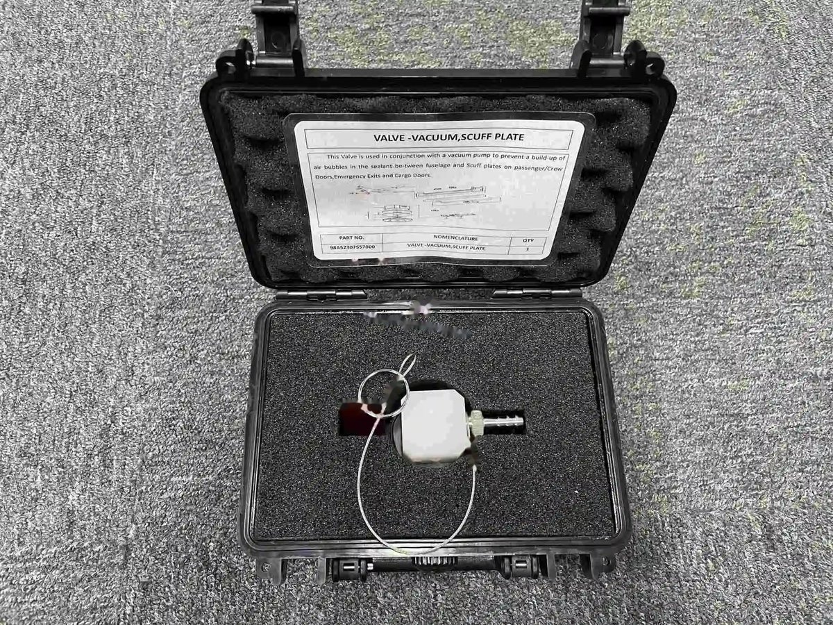This valve is used in conjunction with a vacuum pump to prevent a build-up — P/N 98A52307557000 — image 1