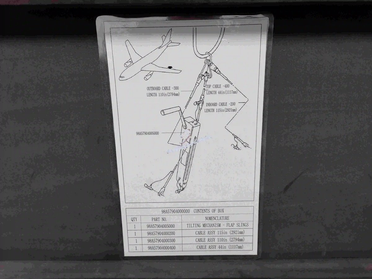 Tilting mechanism - flap slings — P/N 98A57904000000 — image 1