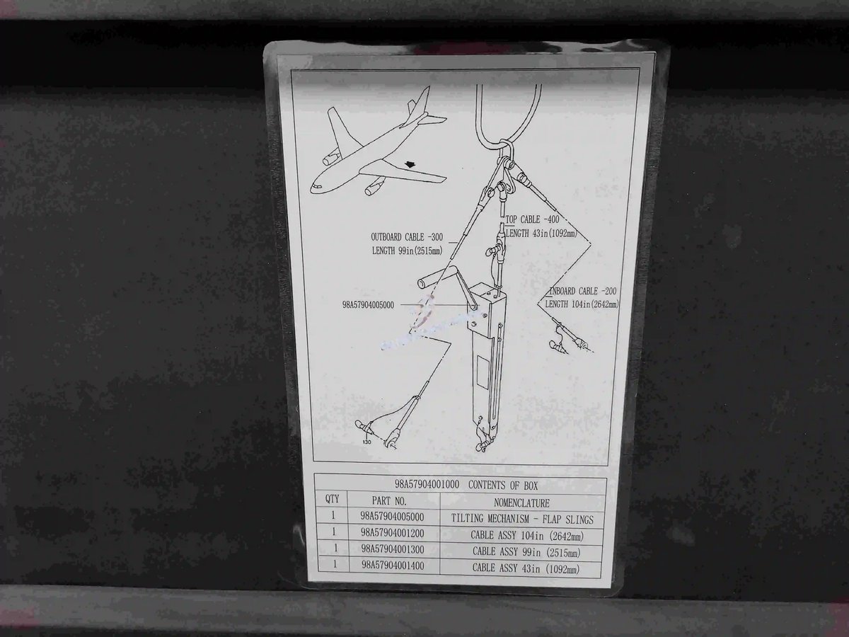 Tilting mechanism - flap slings — P/N 98A57904001000 — image 1