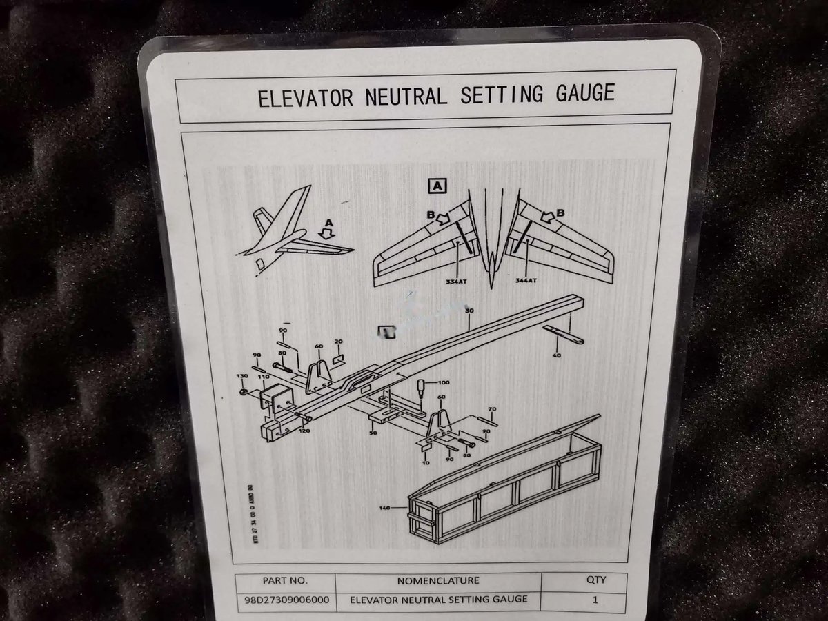 Neutral setting gauge — P/N 98D27309006000 — image 1