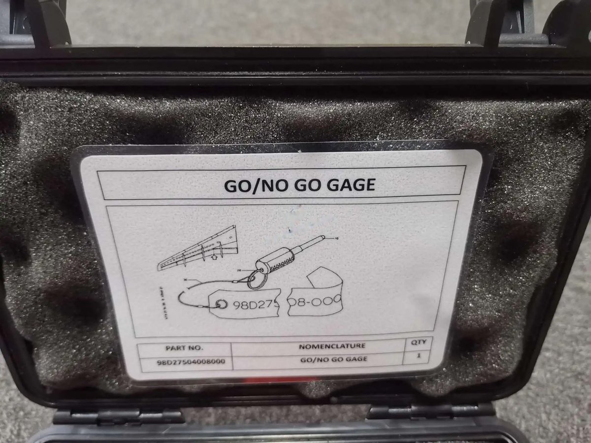 Go/no go gage — P/N 98D27504008000 — image 1