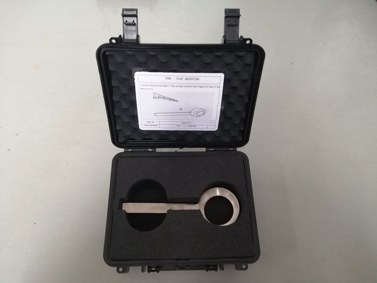 Uixed for adjustine the nuber 1 flap carriage eccentrics when riceing the flaps to the — P/N 98D27504041000 — image 1