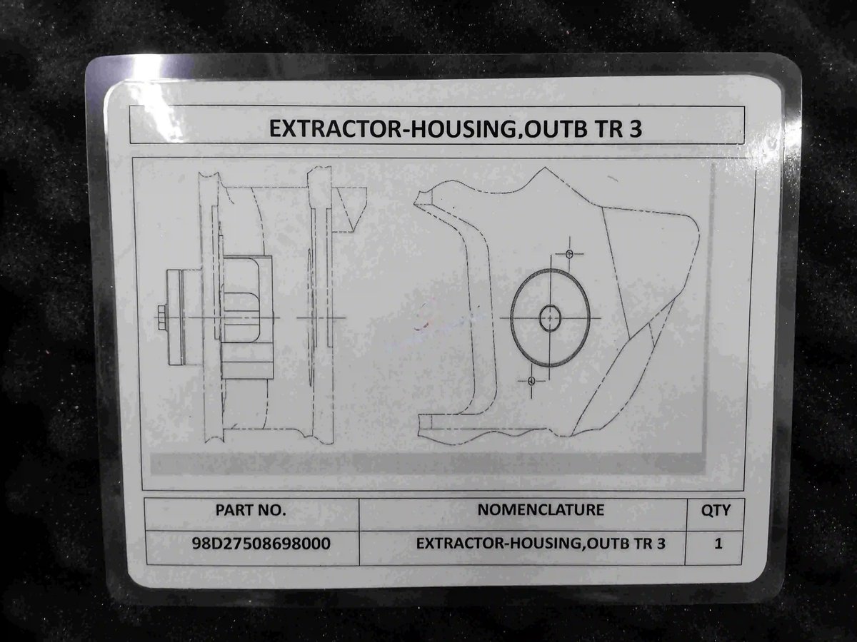 Extractor-housing,outb tr 3 — P/N 98D27508698000 — image 1