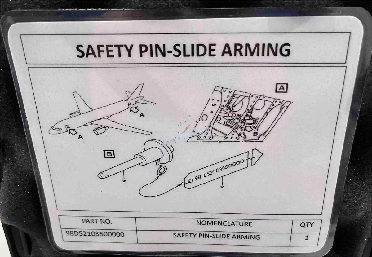 Safety pin-slide arming — P/N 98D52103500000 — image 1