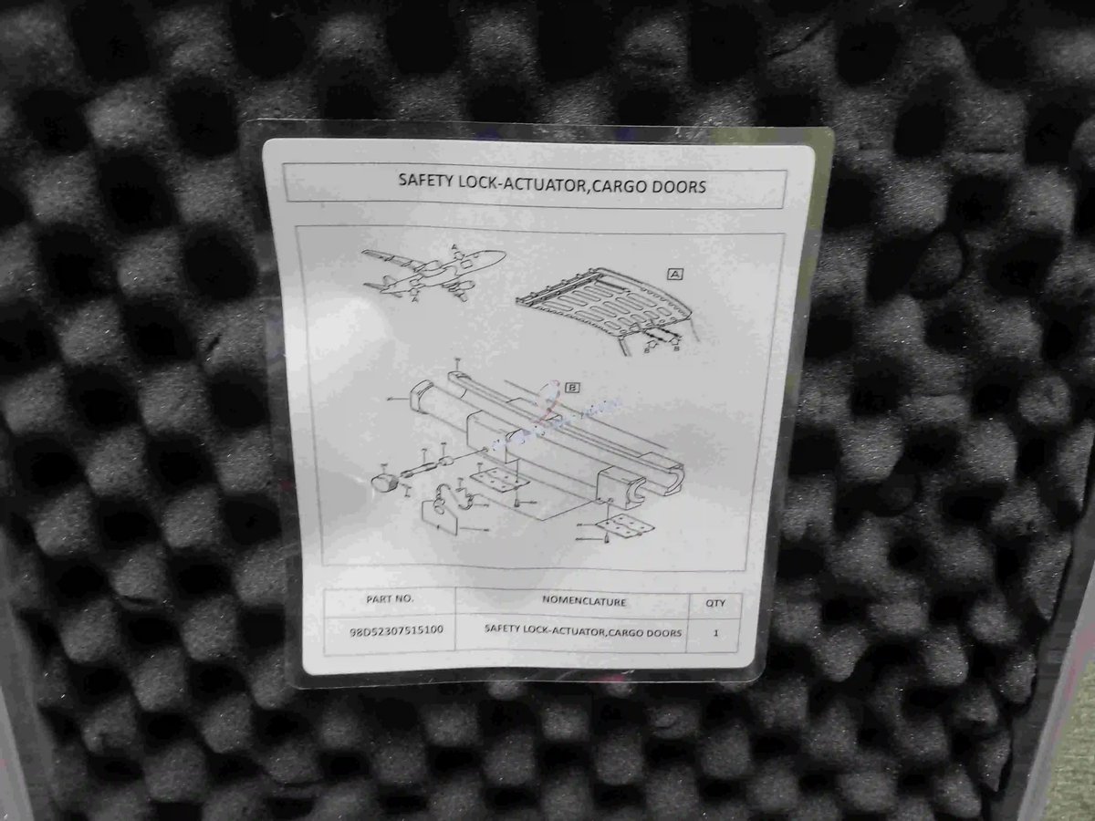 Safety lock-actuator, cargo doors — P/N 98D52307515100 — image 1