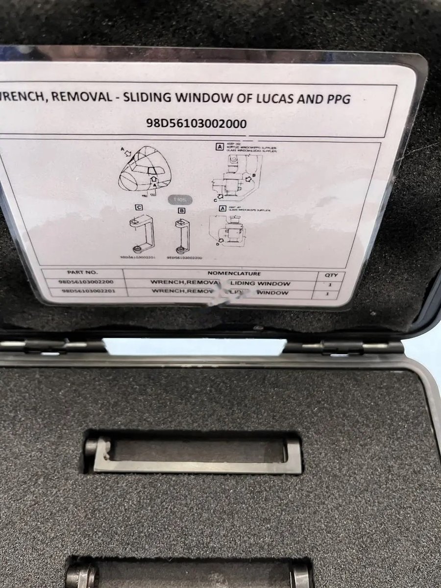 Wrench,removal-sliding window — P/N 98D56103002000 — image 1