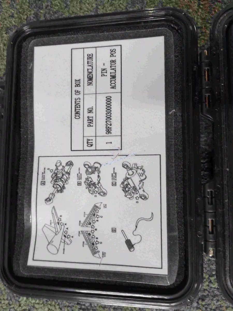 Pin - accumulator pos — P/N 98F27003000000 — image 1