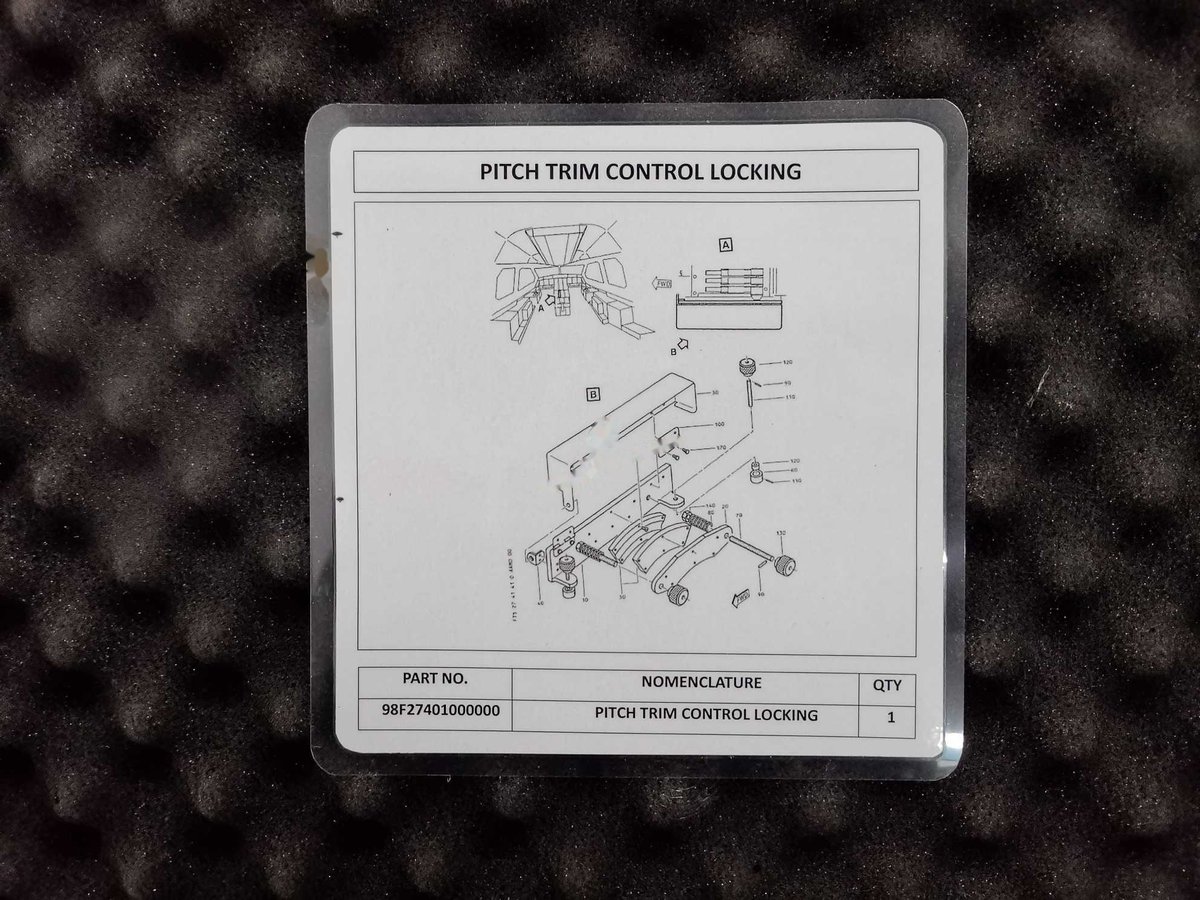 Pitch trim control locking — P/N 98F27401000000 — image 1