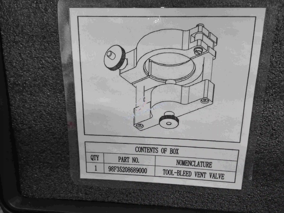 Tool-bleed vent valve — P/N 98F35208689000 — image 1