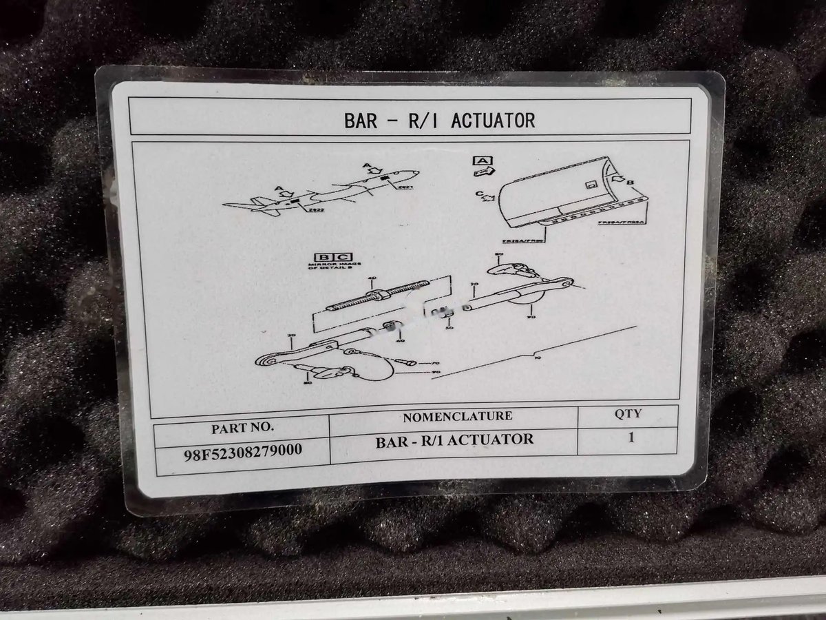 Bar rem/inst actuato — P/N 98F52308279000 — image 1