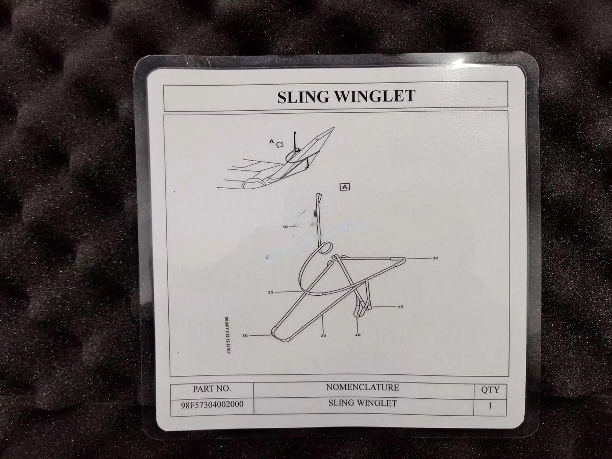 Sling winglet nose scurthre — P/N 98F57304002000 — image 1