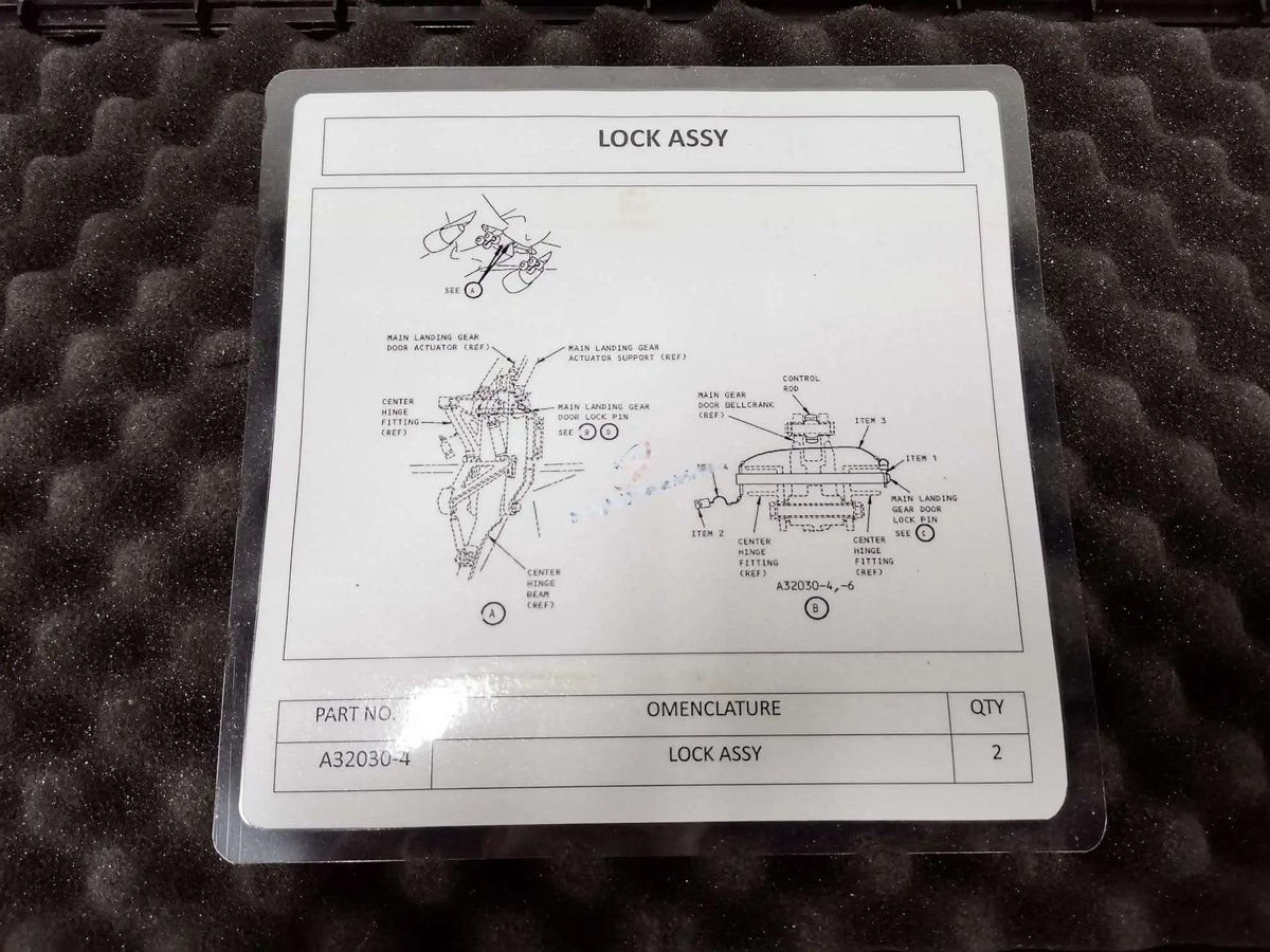 Door lock pin see (b) ( main gear — P/N A32030-4 — image 1