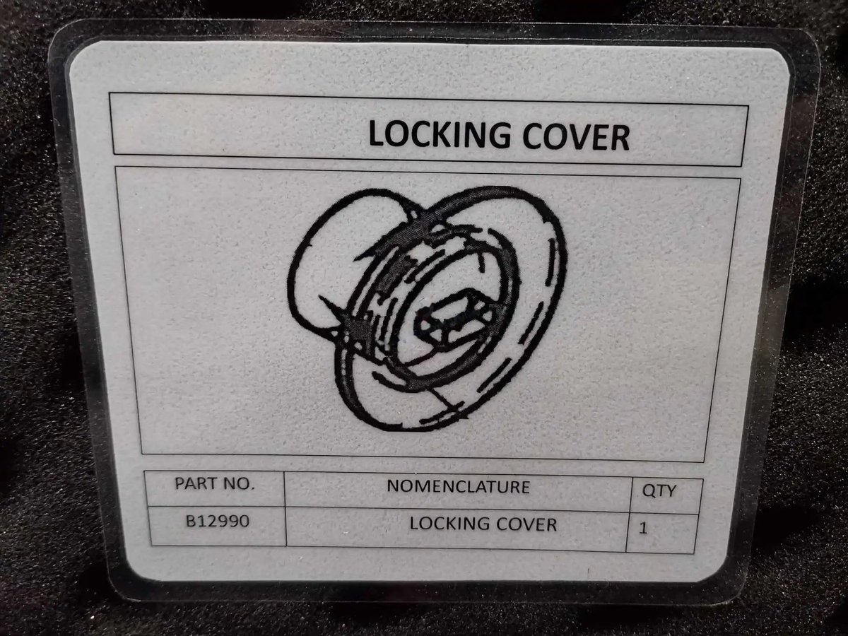 Locking cover — P/N B12990 — image 1