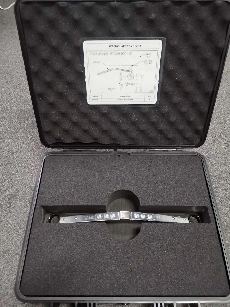 Ctor wrench-aft cone bolt nut — P/N C71019-7 — image 1