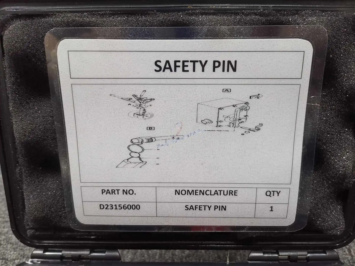 Safety pin nomen clature — P/N D23156000 — image 1