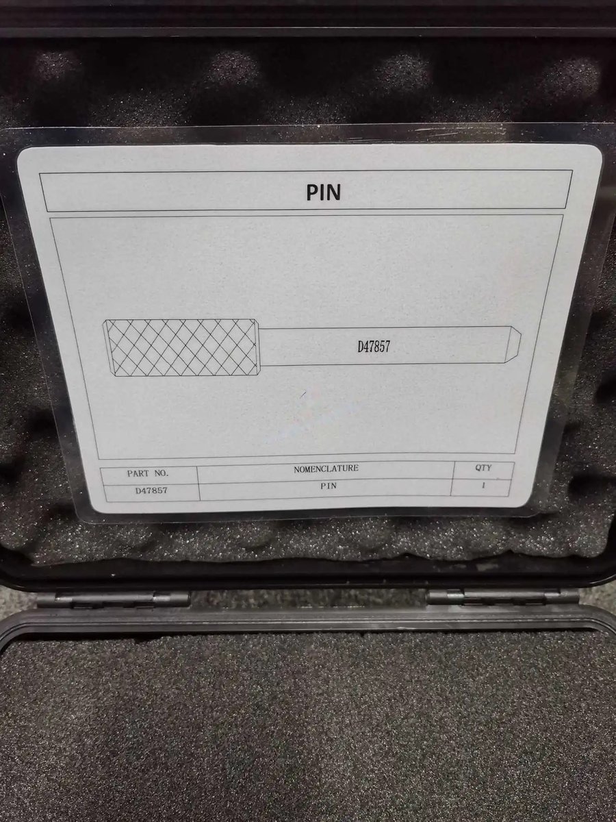 Pin pin hant no — P/N D47857 — image 1