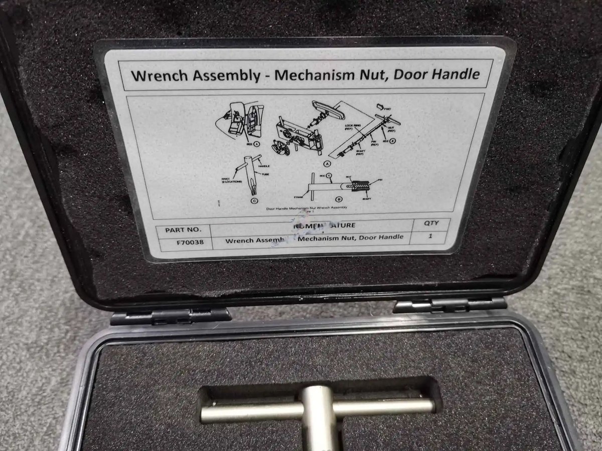 Wrench assembly - mechanism nut, door handle — P/N F70038 — image 1