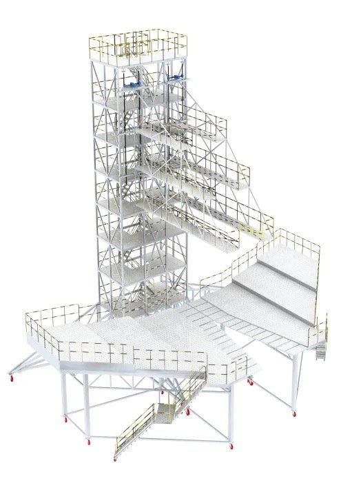 Ground moving overhanging type vertical fin dock — P/N GROUND-MOVING-OVERHANGING-TYPE-VERTICAL-FIN-DOCK — image 1