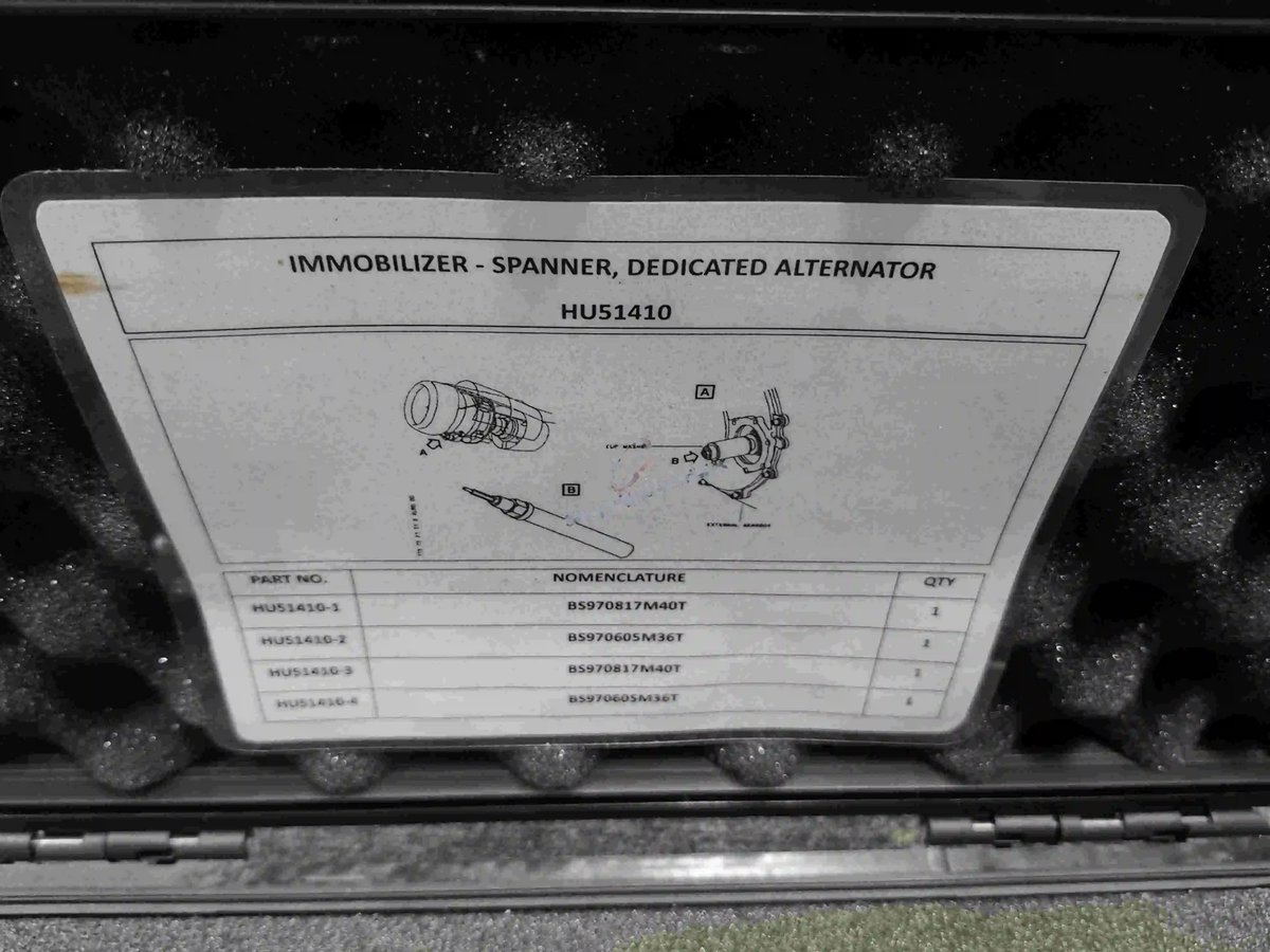 •immobilizer - spanner, dedicated alternator — P/N HU51410 — image 1