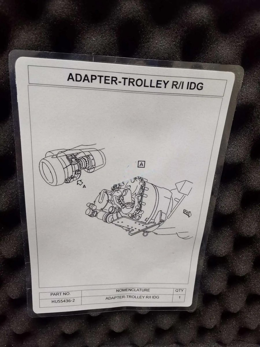 Adapter-trolley r/i idg — P/N HU55436-2 — image 1