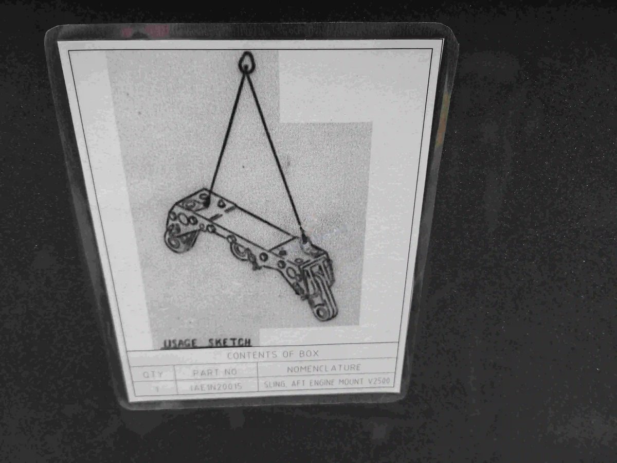 Sling, aft engine mount v2500 — P/N IAE1N20015 — image 1