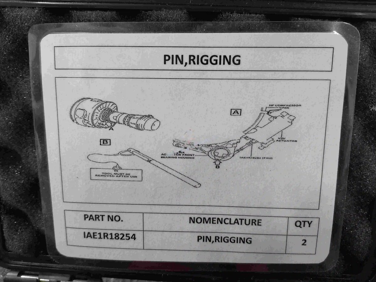 Removed after use — P/N IAE1R18254 — image 1