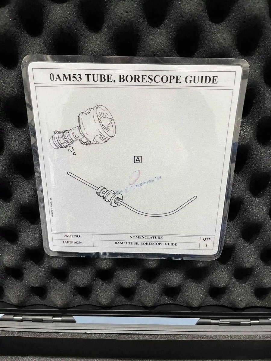 0am53 tube, borescope guide — P/N IAE2P16204 — image 1