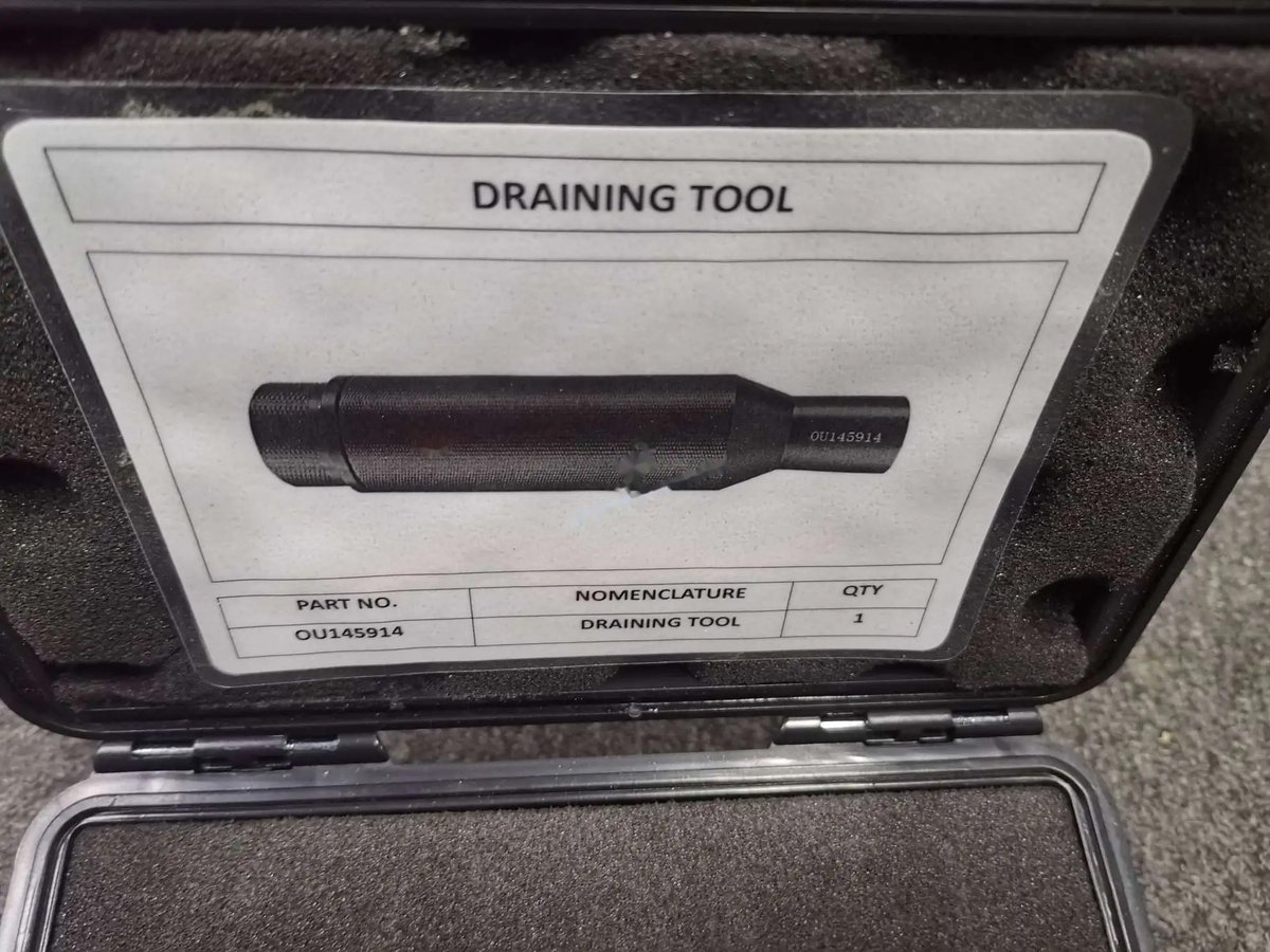 Draining tool — P/N OU145914 — image 1