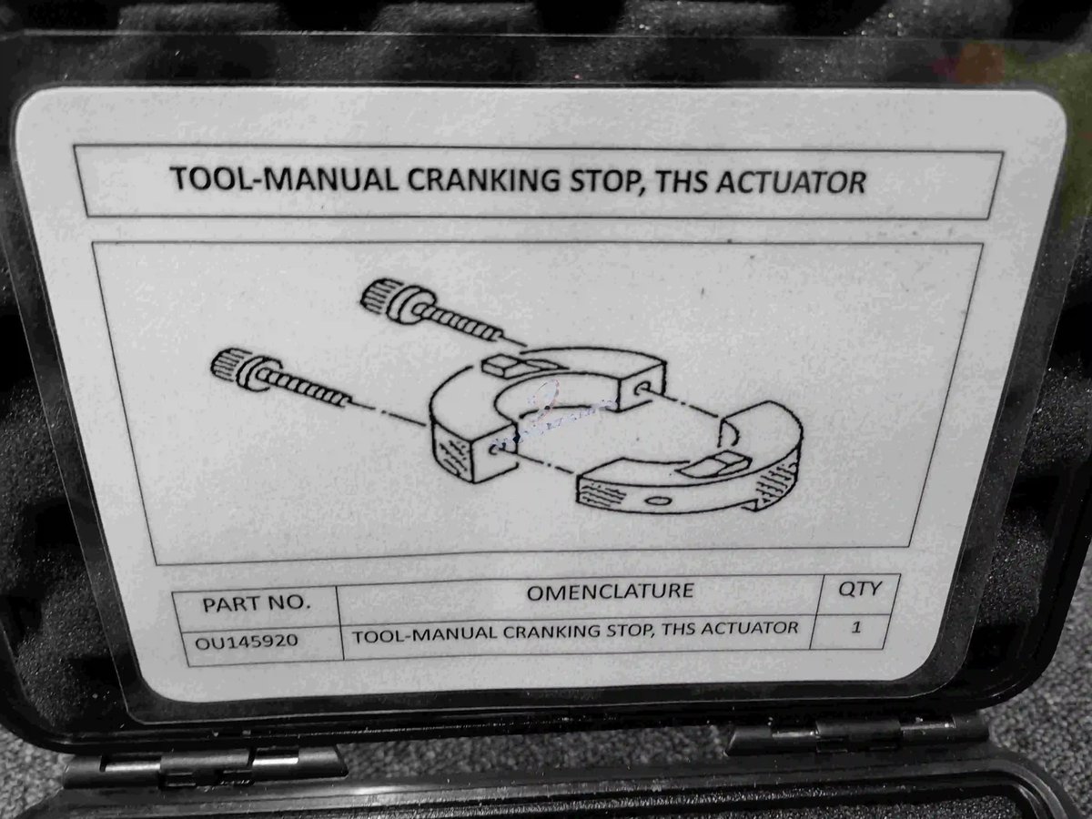 Tool-manual cranking stop, ths actuator — P/N OU145920 — image 1