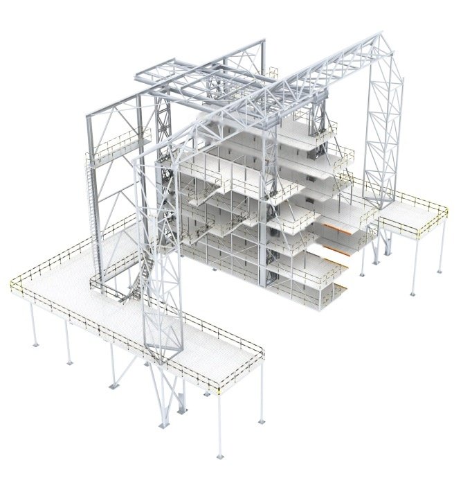 Portal-type frame type vertical fin dock — P/N PORTAL-TYPE-FRAME-TYPE-VERTICAL-FIN-DOCK — image 1
