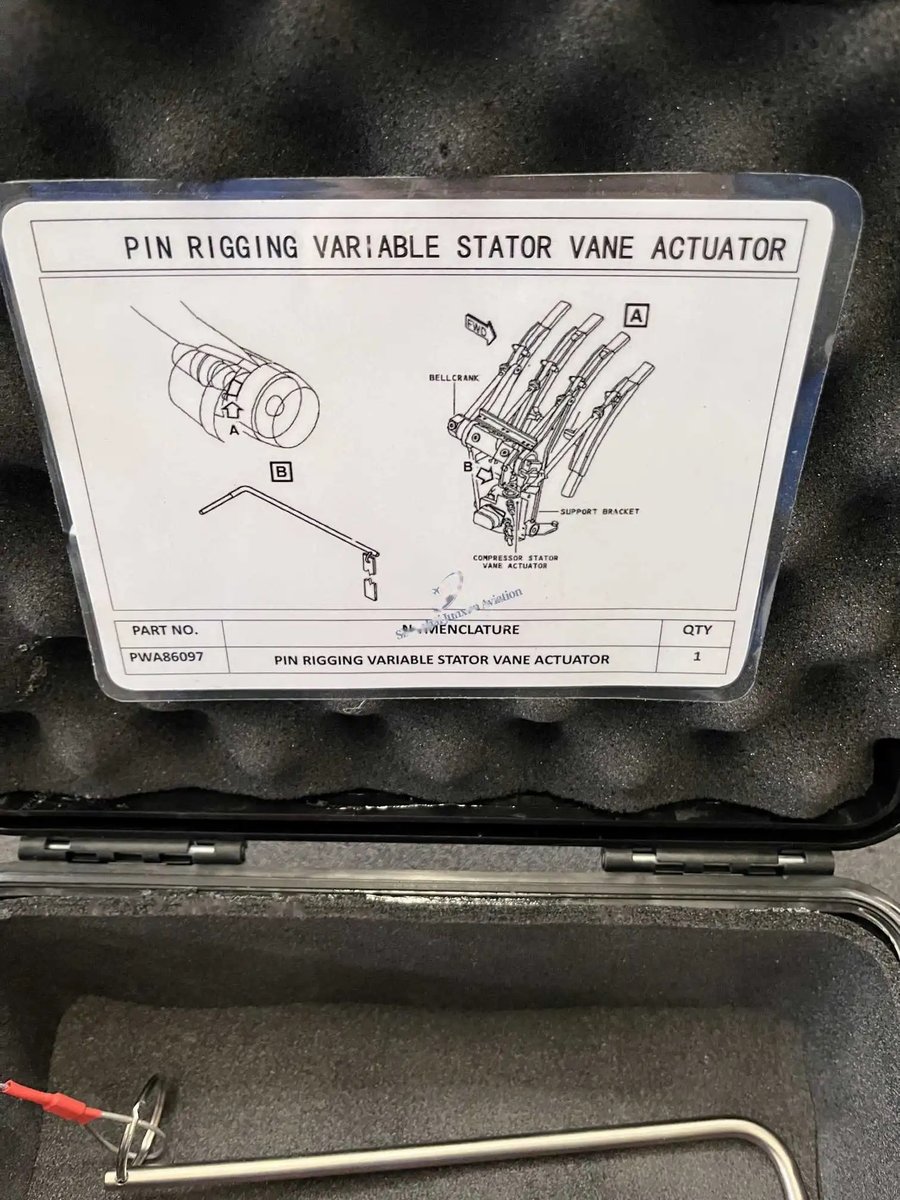 Pin rigging variable stator vane actuator — P/N PWA86097 — image 1