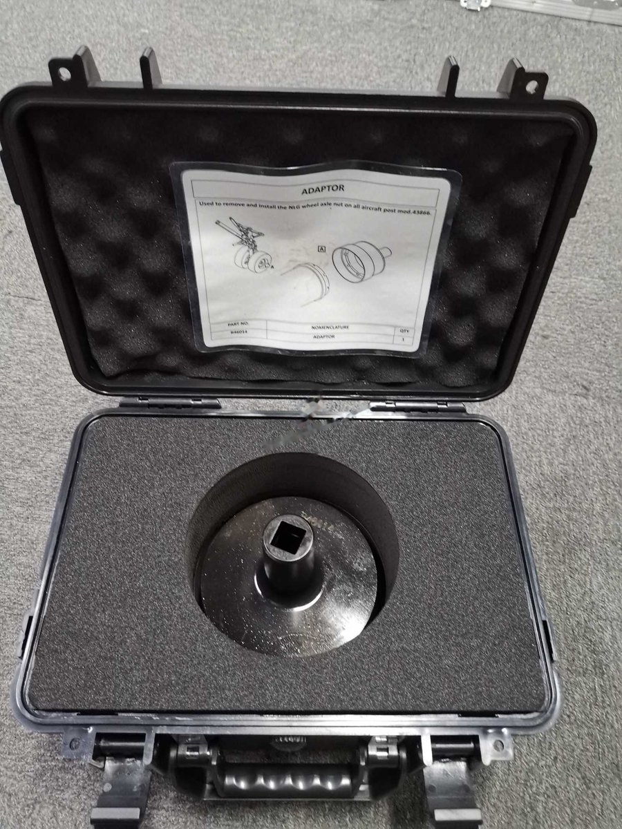 Used to remove and install the nid wheel asle nut on all aircraft post mod. 43866 — P/N R46014 — image 1