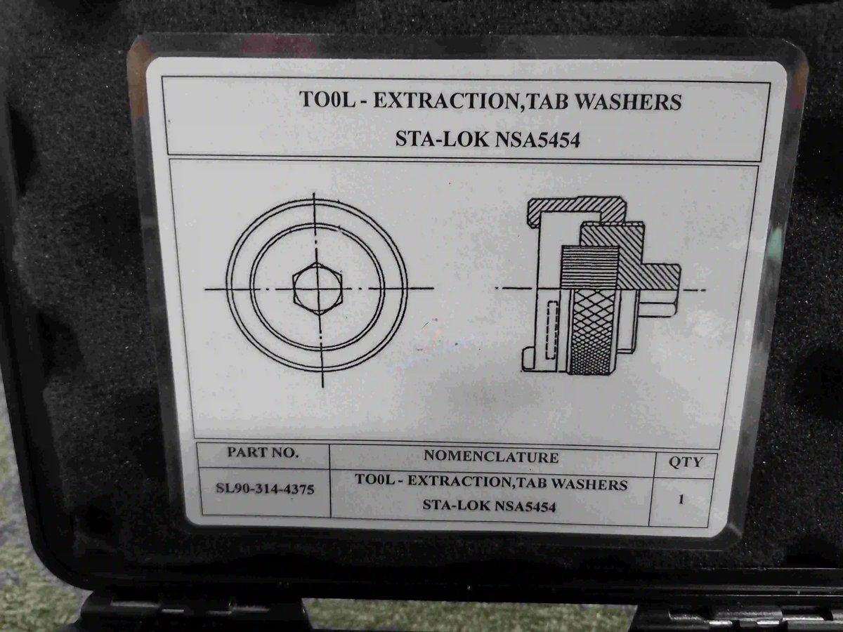 Tool - extraction, tab washers sta-lok nsa5454 — P/N SL90-314-4375 — image 1