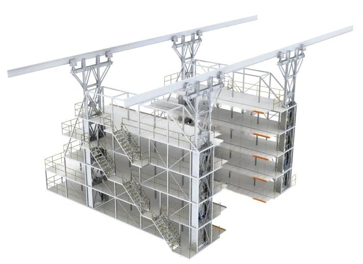 Suspended vertical fin dock — P/N SUSPENDED-VERTICAL-FIN-DOCK — image 1