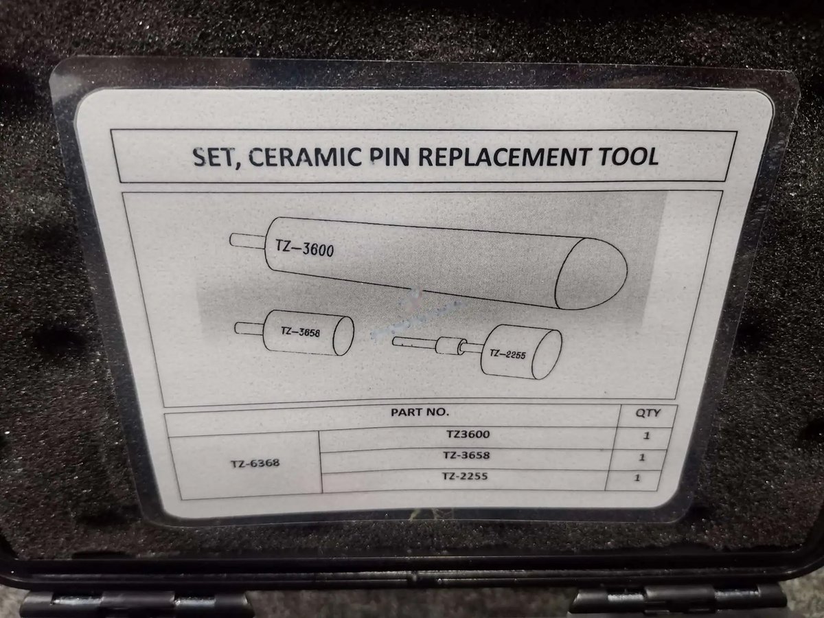 Set, ceramic pin replacement tool — P/N TZ-6368 — image 1